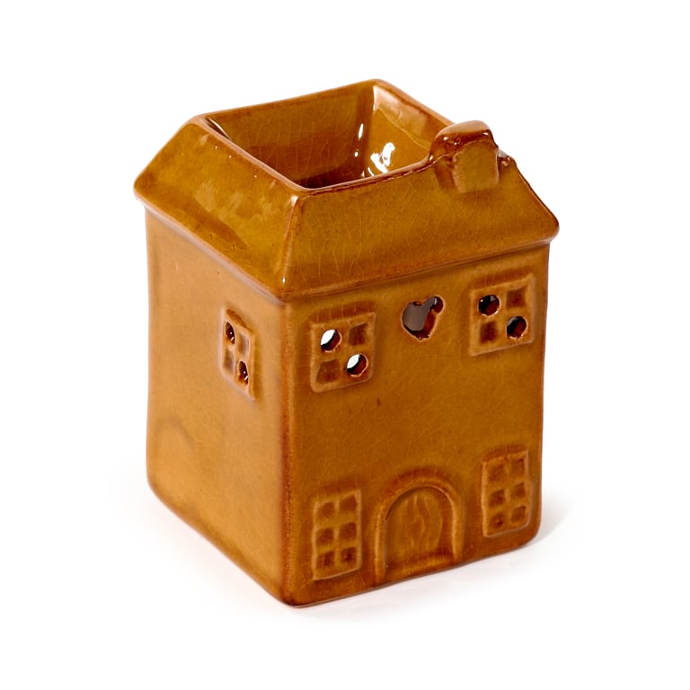 Porcelain Eden House Shaped Oil Diffuser - Middle Temperature Burner