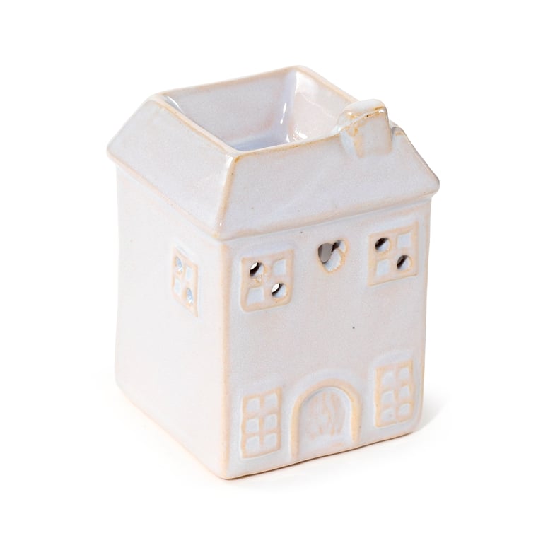 Porcelain Eden House Shaped Oil Diffuser - Middle Temperature Burner