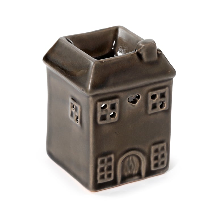 Porcelain Eden House Shaped Oil Diffuser - Middle Temperature Burner