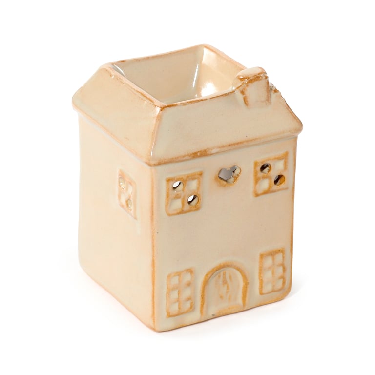 Porcelain Eden House Shaped Oil Diffuser - Middle Temperature Burner
