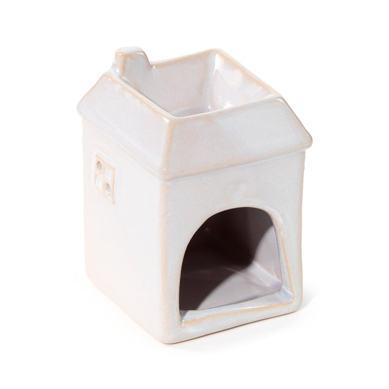 Porcelain Eden House Shaped Oil Diffuser - Middle Temperature Burner