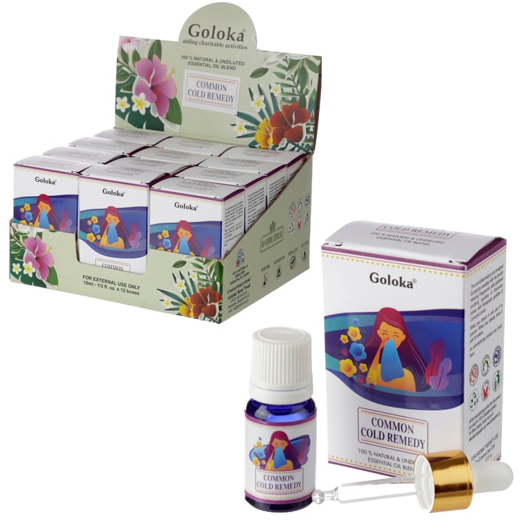 Goloka Blends Cold Remedy Essential Oil 10ml - Natural & Cruelty Free