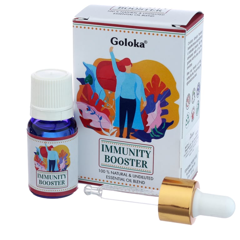 Goloka Blends 100 Natural Immunity Booster Essential Oil, 10ml, Vegan & Cruelty Free