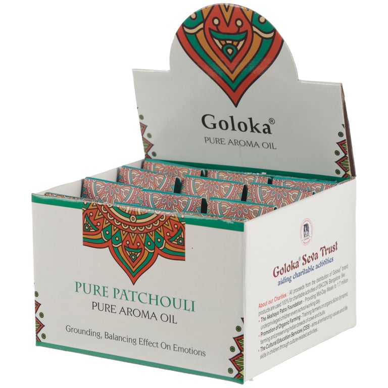 Goloka Pure Patchouli Fragrance Oil - Vegan & Cruelty-Free Home Diffuser Oil