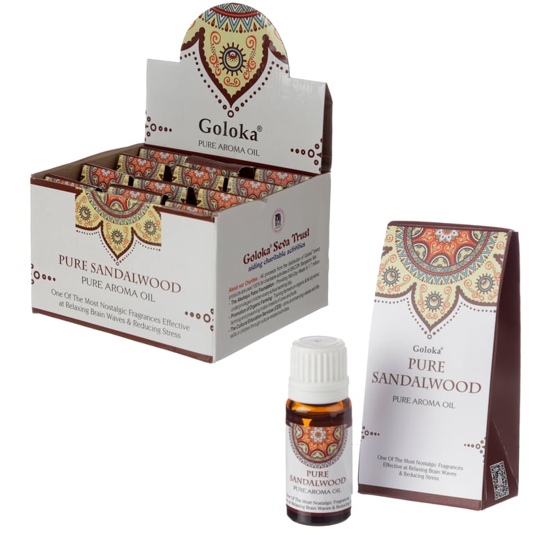 Goloka Sandalwood Fragrance Oil - Cruelty Free & Vegan 10ml