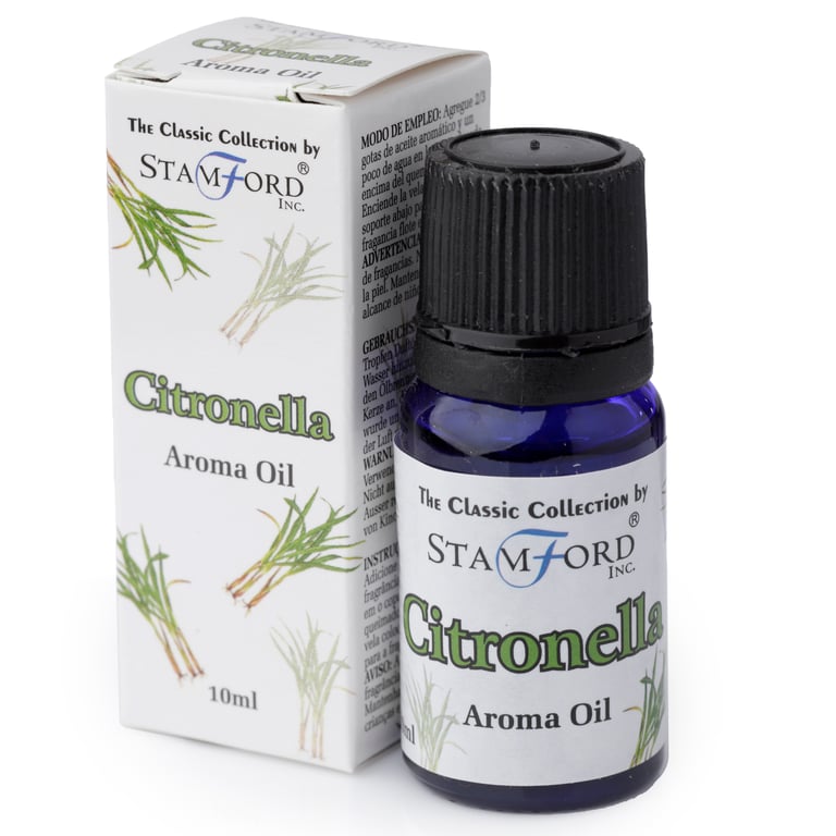 Stamford Citronella Aroma Oil - 10ml Cruelty-Free Vegan Fragrance Oil for Home Use