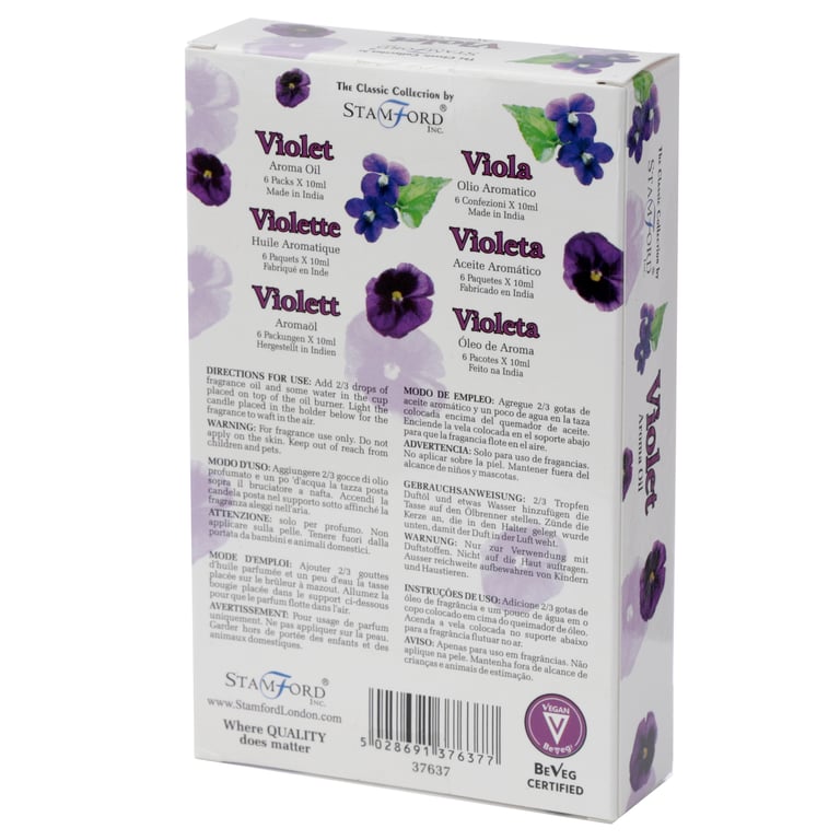Stamford Aroma Oil - Cruelty Free Violet Fragrance, 10ml Vegan Essential Oil for Home Use