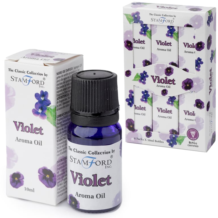 Stamford Aroma Oil - Cruelty Free Violet Fragrance, 10ml Vegan Essential Oil for Home Use