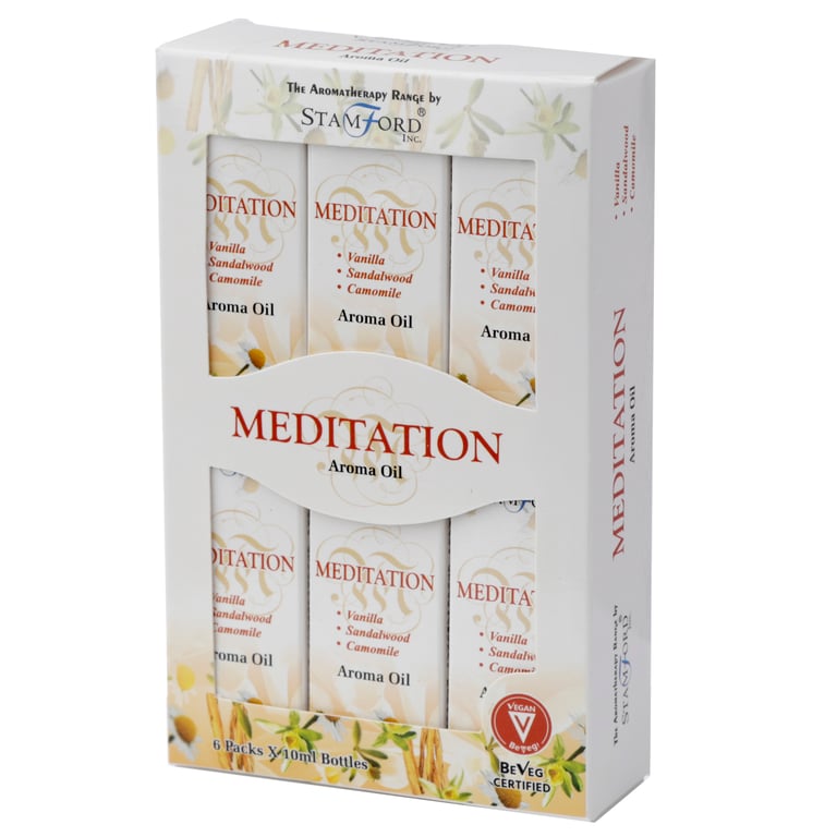 Stamford Aroma Oil - Cruelty Free Meditation Fragrance Oil, 10ml Glass Bottle, Vegan & Essential Oil for Reed Diffusers and Oil Burners