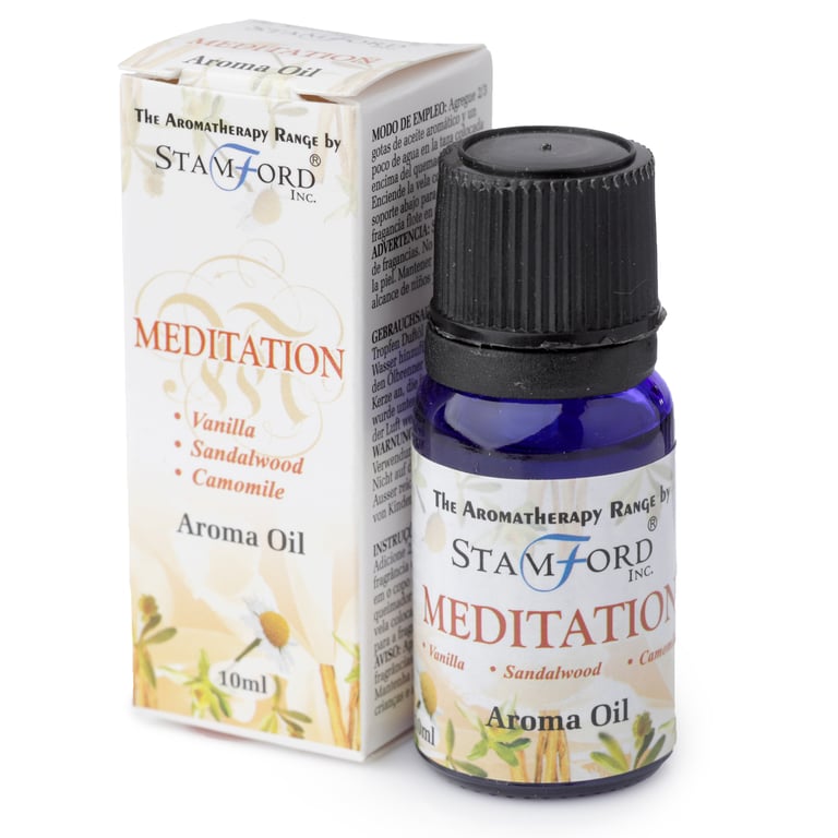 Stamford Aroma Oil - Cruelty Free Meditation Fragrance Oil, 10ml Glass Bottle, Vegan & Essential Oil for Reed Diffusers and Oil Burners