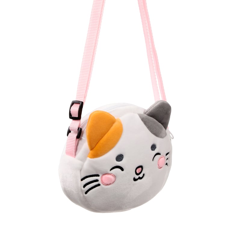 Adoramals Lola the Cat Plush Crossbody Bag with Adjustable Strap