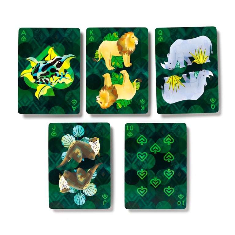 Animal Kingdom Standard Deck of Playing Cards - 52 Card Plus Jokers