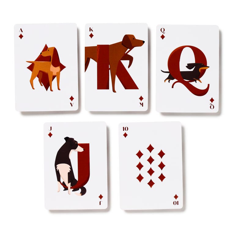 Standard Deck of Playing Cards - Barks Dog (52 Card Deck with 2 Jokers)