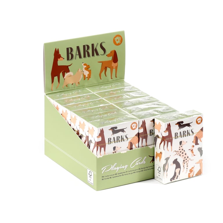 Standard Deck of Playing Cards - Barks Dog (52 Card Deck with 2 Jokers)