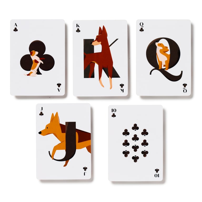 Standard Deck of Playing Cards - Barks Dog (52 Card Deck with 2 Jokers)
