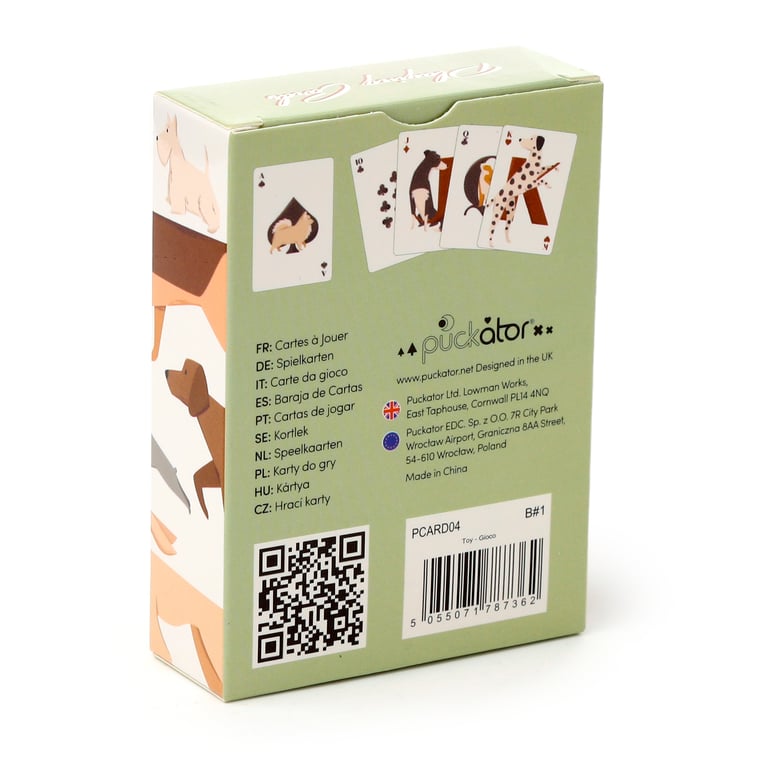 Standard Deck of Playing Cards - Barks Dog (52 Card Deck with 2 Jokers)