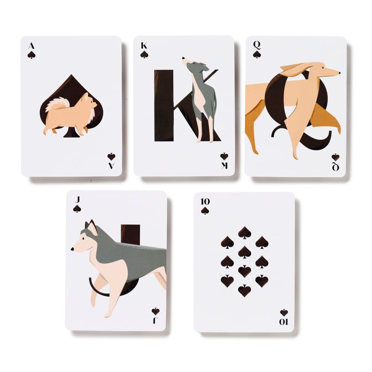 Standard Deck of Playing Cards - Barks Dog (52 Card Deck with 2 Jokers)