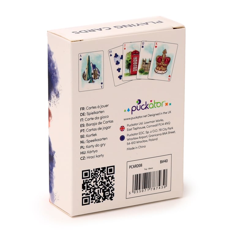 London Tour Standard Deck of 52 Playing Cards with 2 Jokers