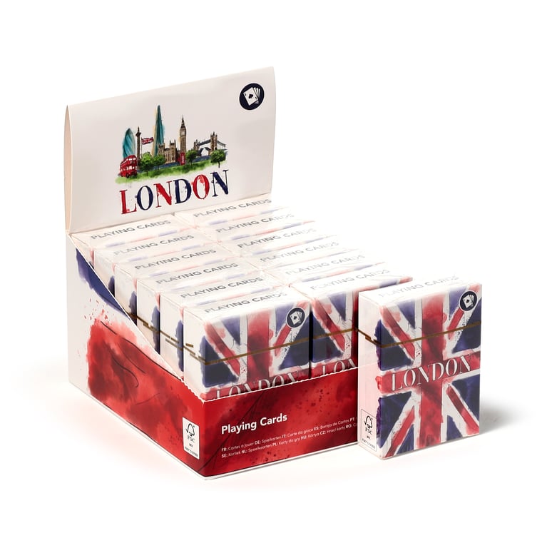 London Tour Standard Deck of 52 Playing Cards with 2 Jokers