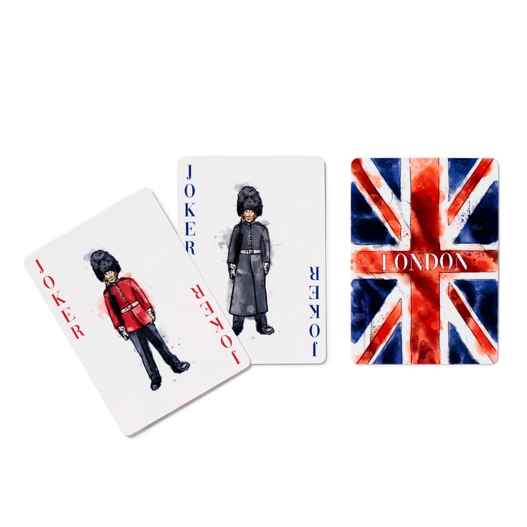 London Tour Standard Deck of 52 Playing Cards with 2 Jokers