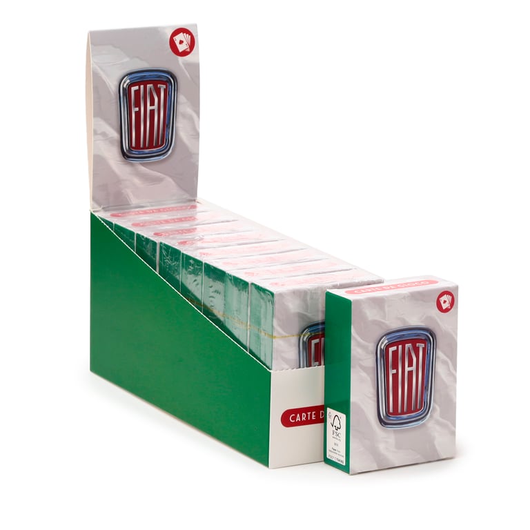 Licensed Fiat 500 Playing Cards - 52 Card Deck with Jokers