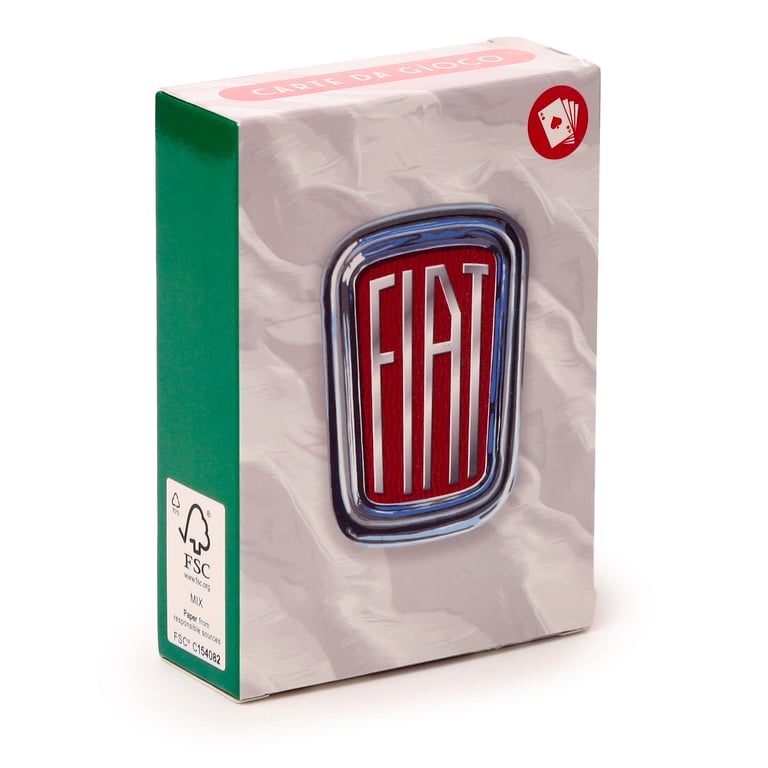 Licensed Fiat 500 Playing Cards - 52 Card Deck with Jokers