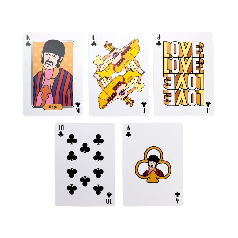 The Beatles Yellow Submarine Licensed 52 Card Deck with Jokers