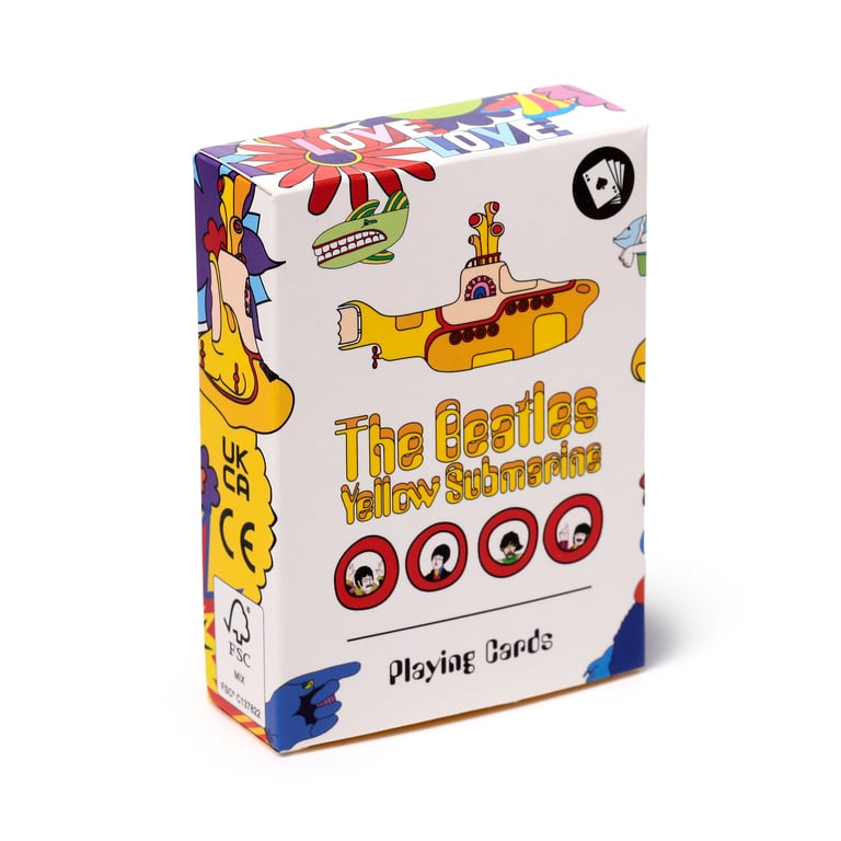 The Beatles Yellow Submarine Licensed 52 Card Deck with Jokers