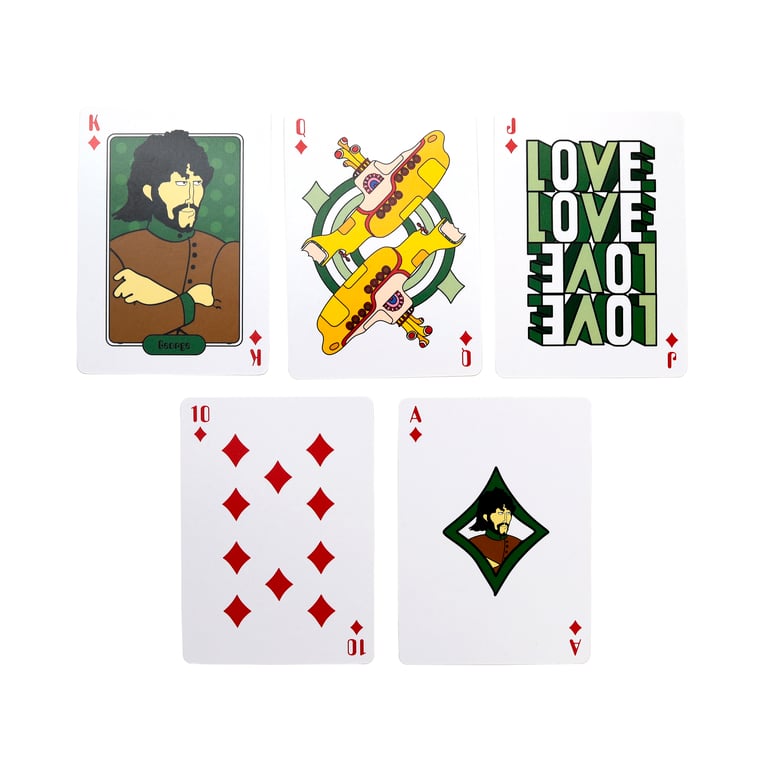 The Beatles Yellow Submarine Licensed 52 Card Deck with Jokers