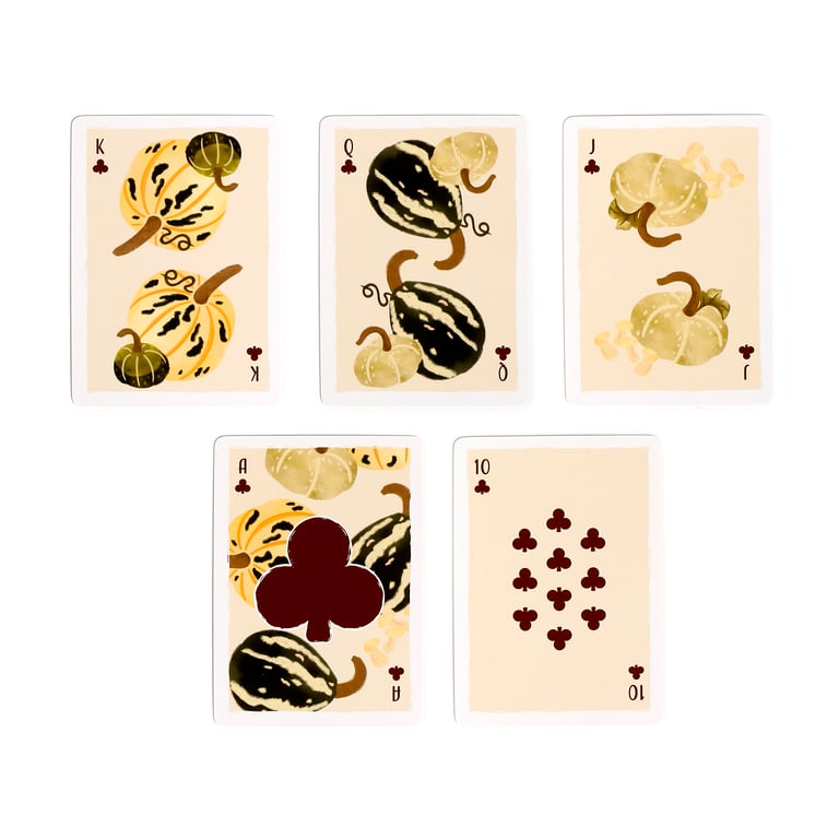 Autumn Harvest Standard Deck of 52 Card Playing Cards with Jokers