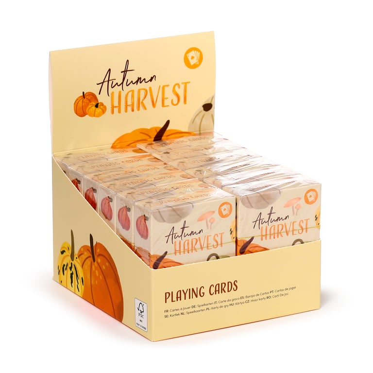 Autumn Harvest Standard Deck of 52 Card Playing Cards with Jokers
