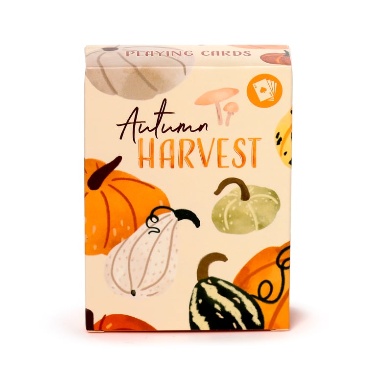Autumn Harvest Standard Deck of 52 Card Playing Cards with Jokers