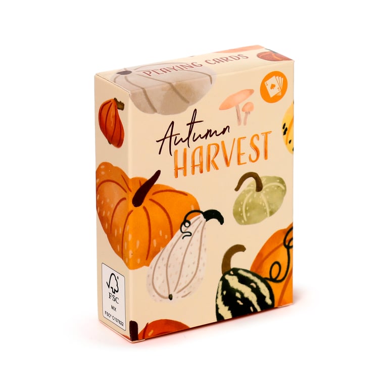 Autumn Harvest Standard Deck of 52 Card Playing Cards with Jokers