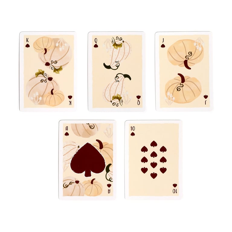 Autumn Harvest Standard Deck of 52 Card Playing Cards with Jokers