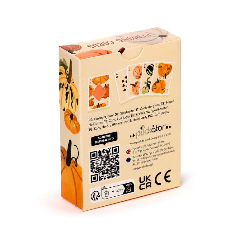 Autumn Harvest Standard Deck of 52 Card Playing Cards with Jokers