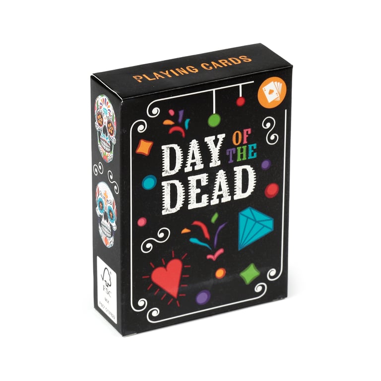 Standard Day of the Dead 52 Card Deck with Jokers