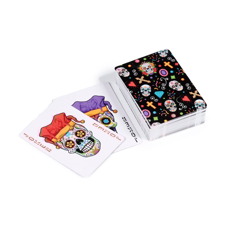 Standard Day of the Dead 52 Card Deck with Jokers