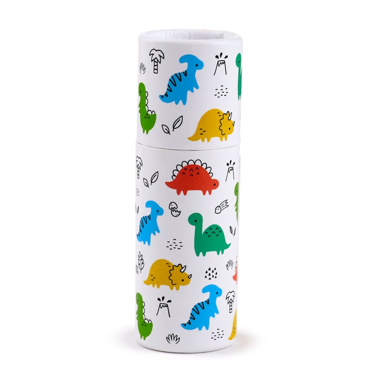 Wooden Colouring Pencils Dinosauria Set - 12 Piece Assorted Colours