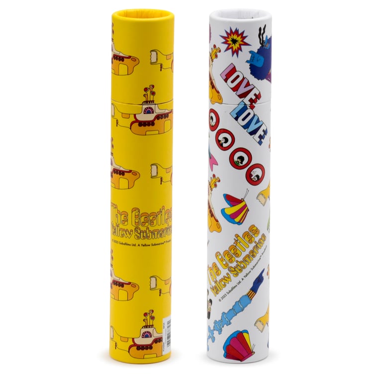 Beatles Yellow Submarine 12-Piece Large Coloured Pencil Set, Assorted Poplar Wood