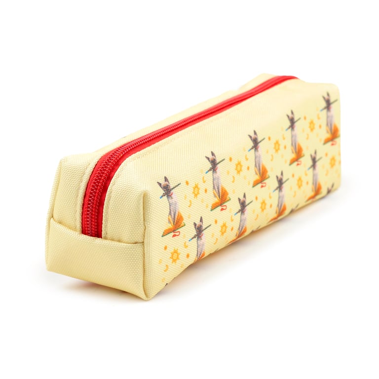Lisa Parker Hocus Pocus Cat Canvas Pencil Case - Fully Licensed and Durable