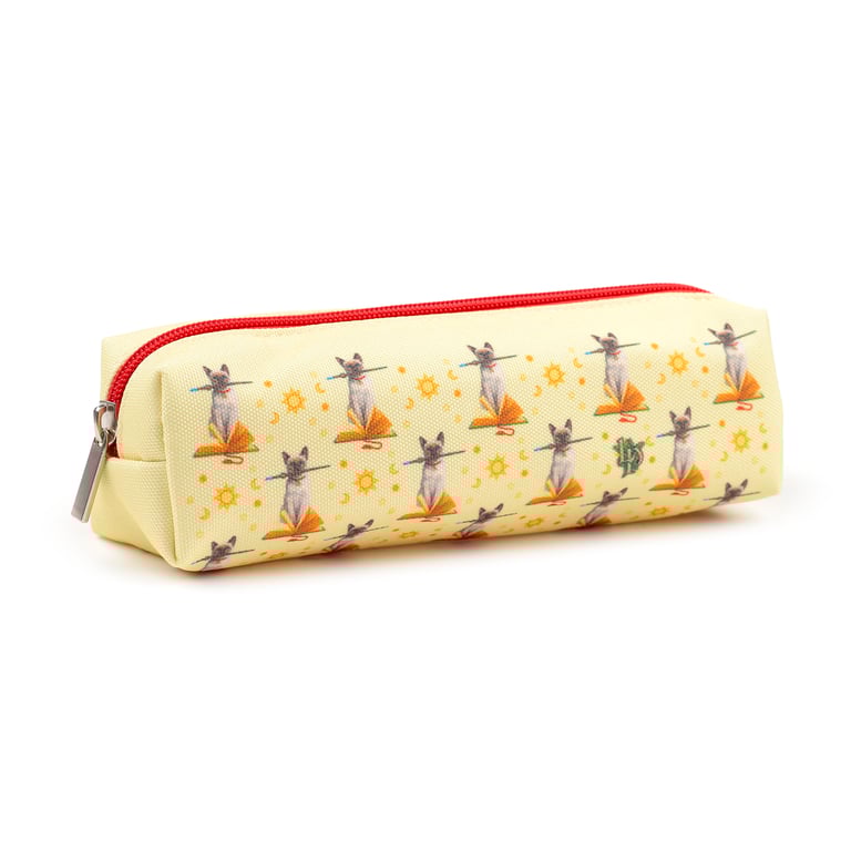Lisa Parker Hocus Pocus Cat Canvas Pencil Case - Fully Licensed and Durable