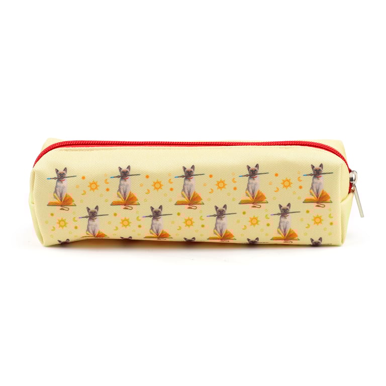 Lisa Parker Hocus Pocus Cat Canvas Pencil Case - Fully Licensed and Durable