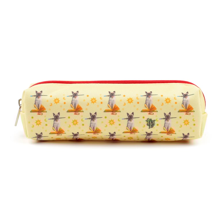 Lisa Parker Hocus Pocus Cat Canvas Pencil Case - Fully Licensed and Durable