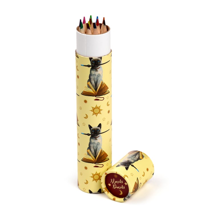 Lisa Parker Hocus Pocus Cat 12 Colour Wooden Pencil Set