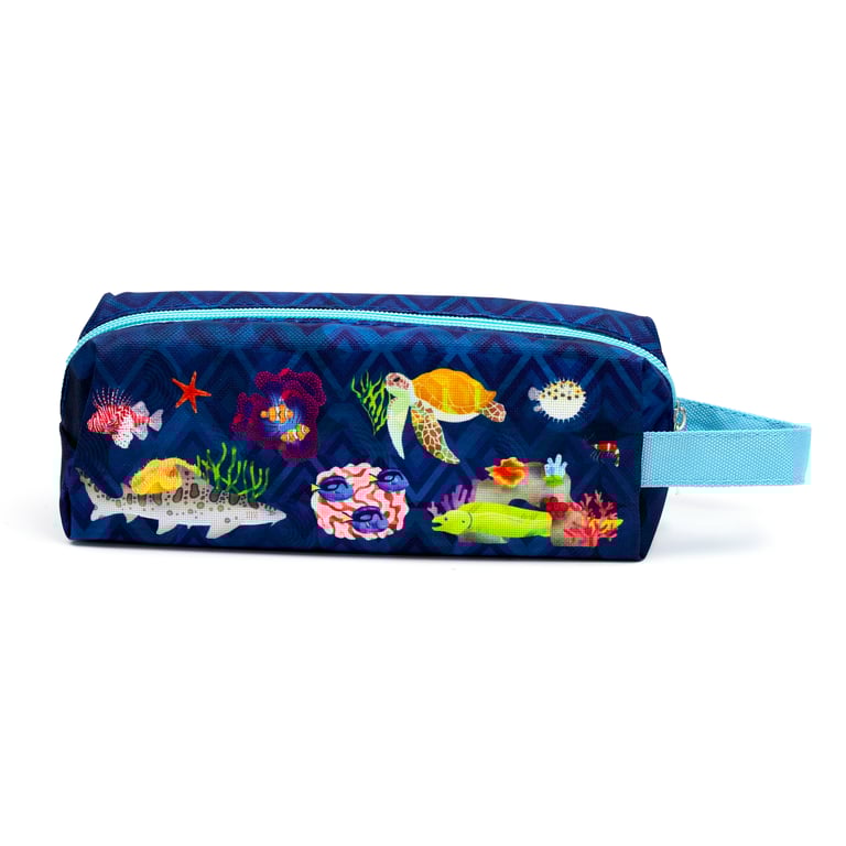 Oxford Cloth Pencil Case - Marine Kingdom School Supplies Organizer
