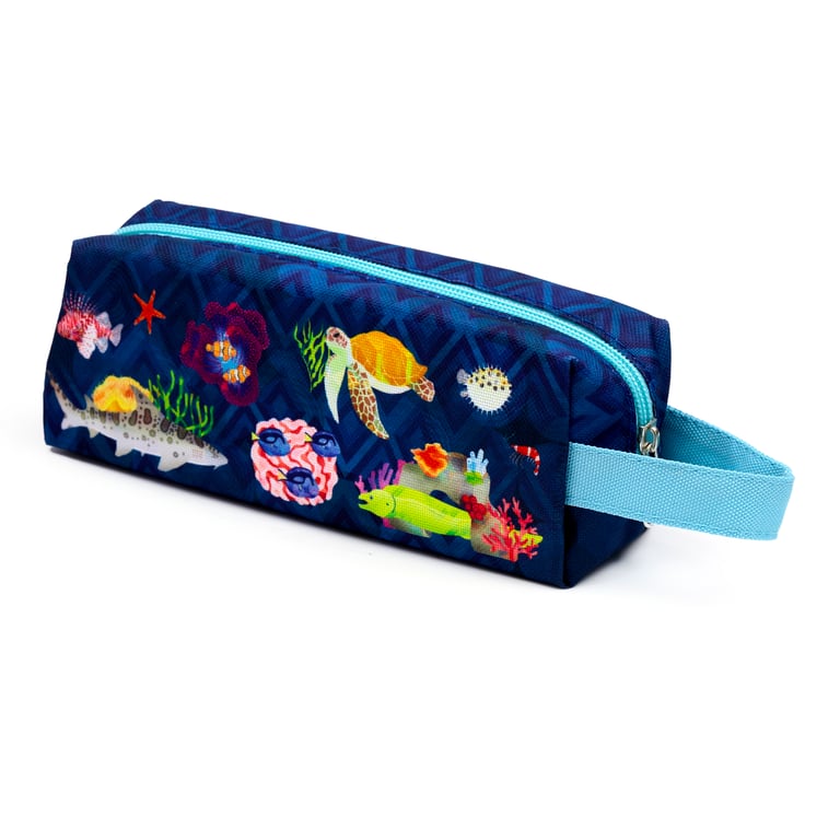 Oxford Cloth Pencil Case - Marine Kingdom School Supplies Organizer