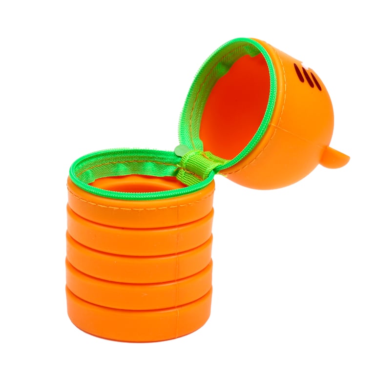 Silicone Adoramals Tiger Pencil Case - Durable Metal Zip Protection