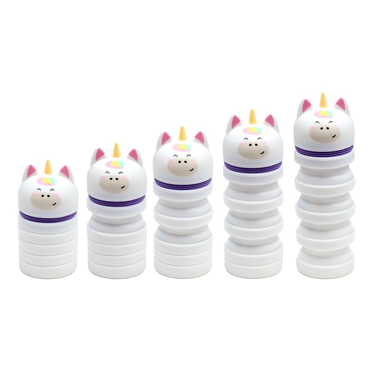 Silicone Pop Up Pencil Case - Adoracorn Unicorn Metal Zip Organizer