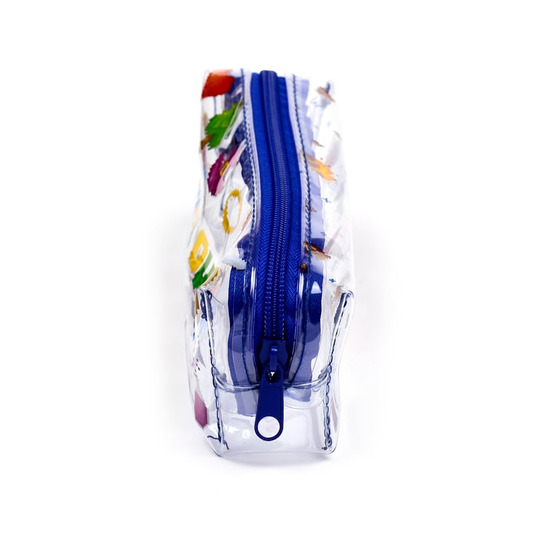Clear Window PVC and Metal Pencil Case - Game Over School Supplies Organizer