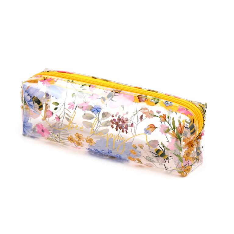 Clear Window Pencil Case - PVC and Metal Holder from Nectar Meadows